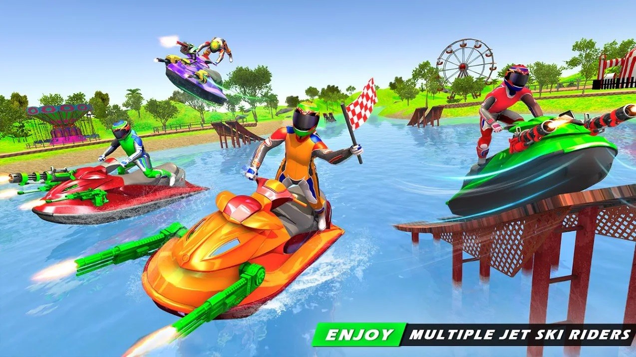 Jet Ski Racing Games – Jetski Shooting – Boat Games – Mizo Studio